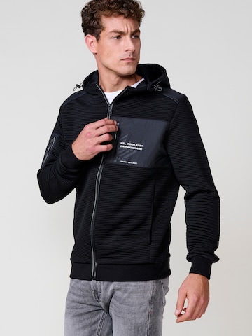 KOROSHI Sweatjacke in Schwarz