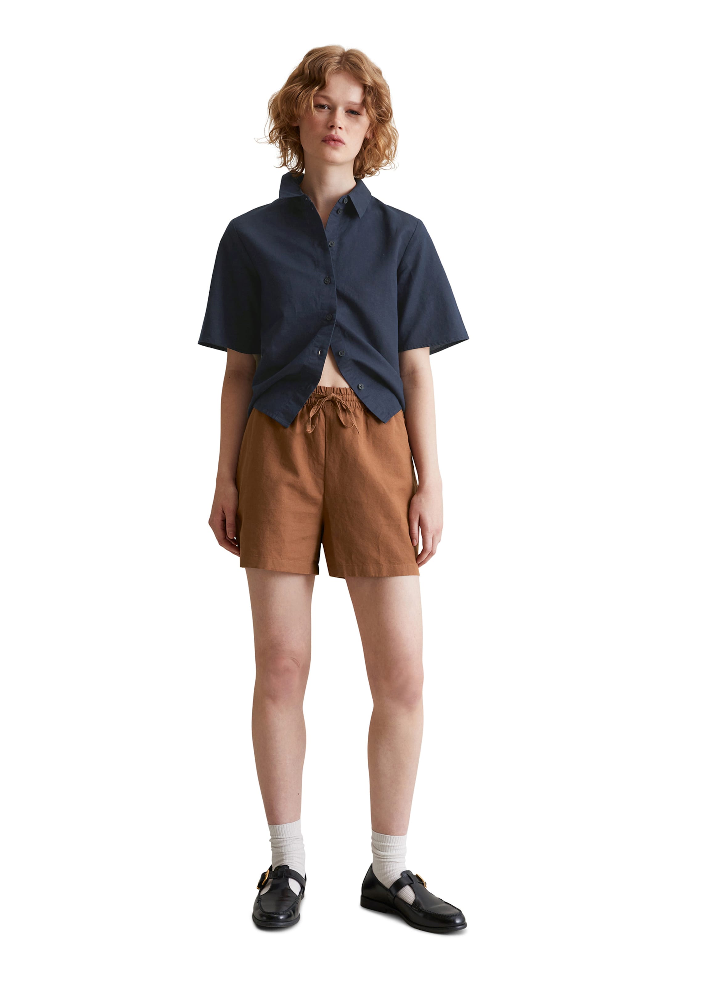 Marc O'Polo DENIM Loosefit Shorts in Braun