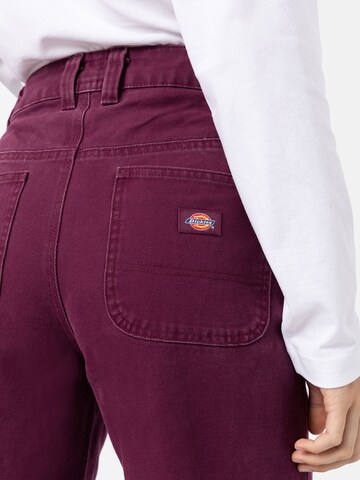 DICKIES - Loosefit Calças em roxo