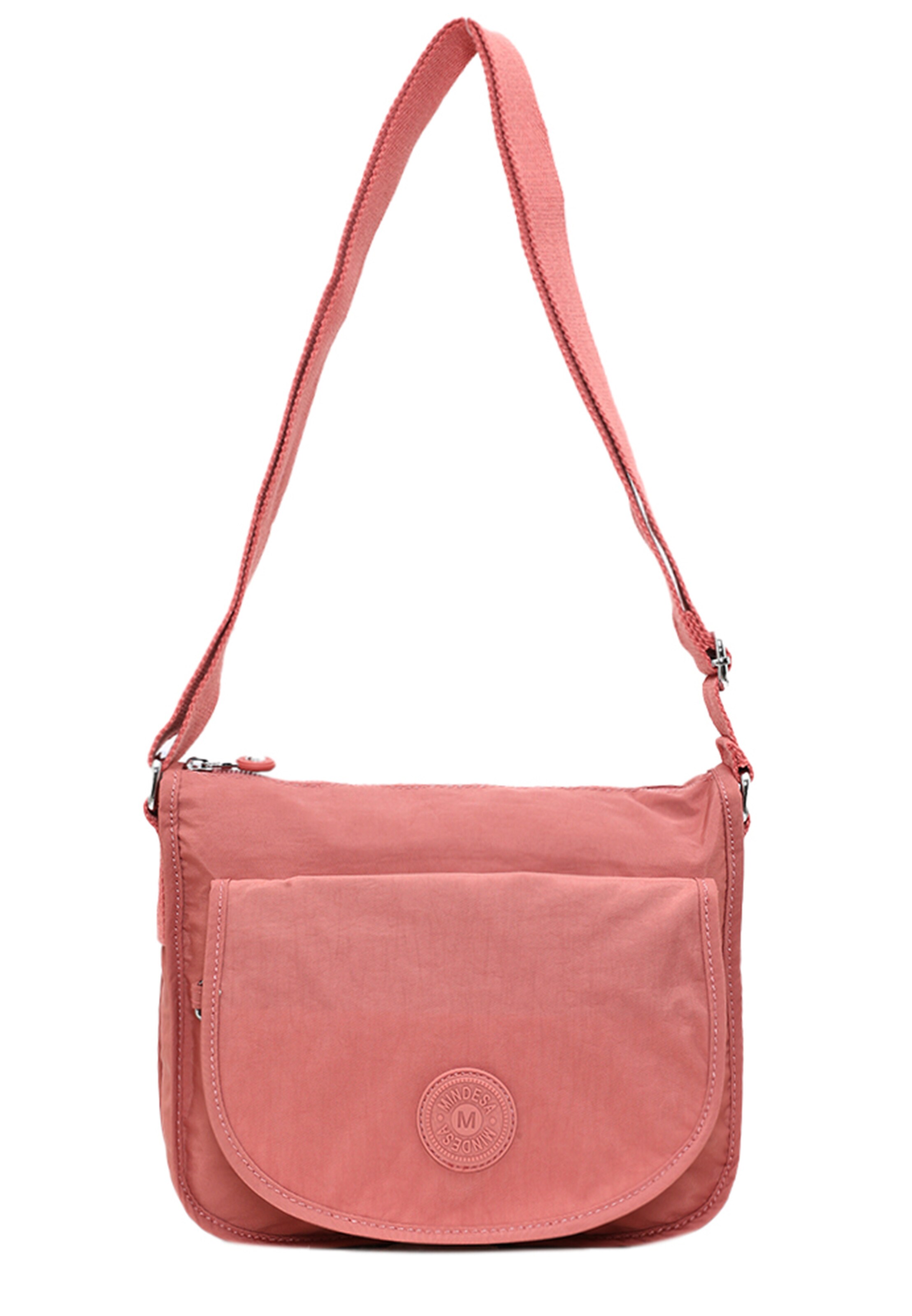 Mindesa - Mala de ombro em rosa: frente