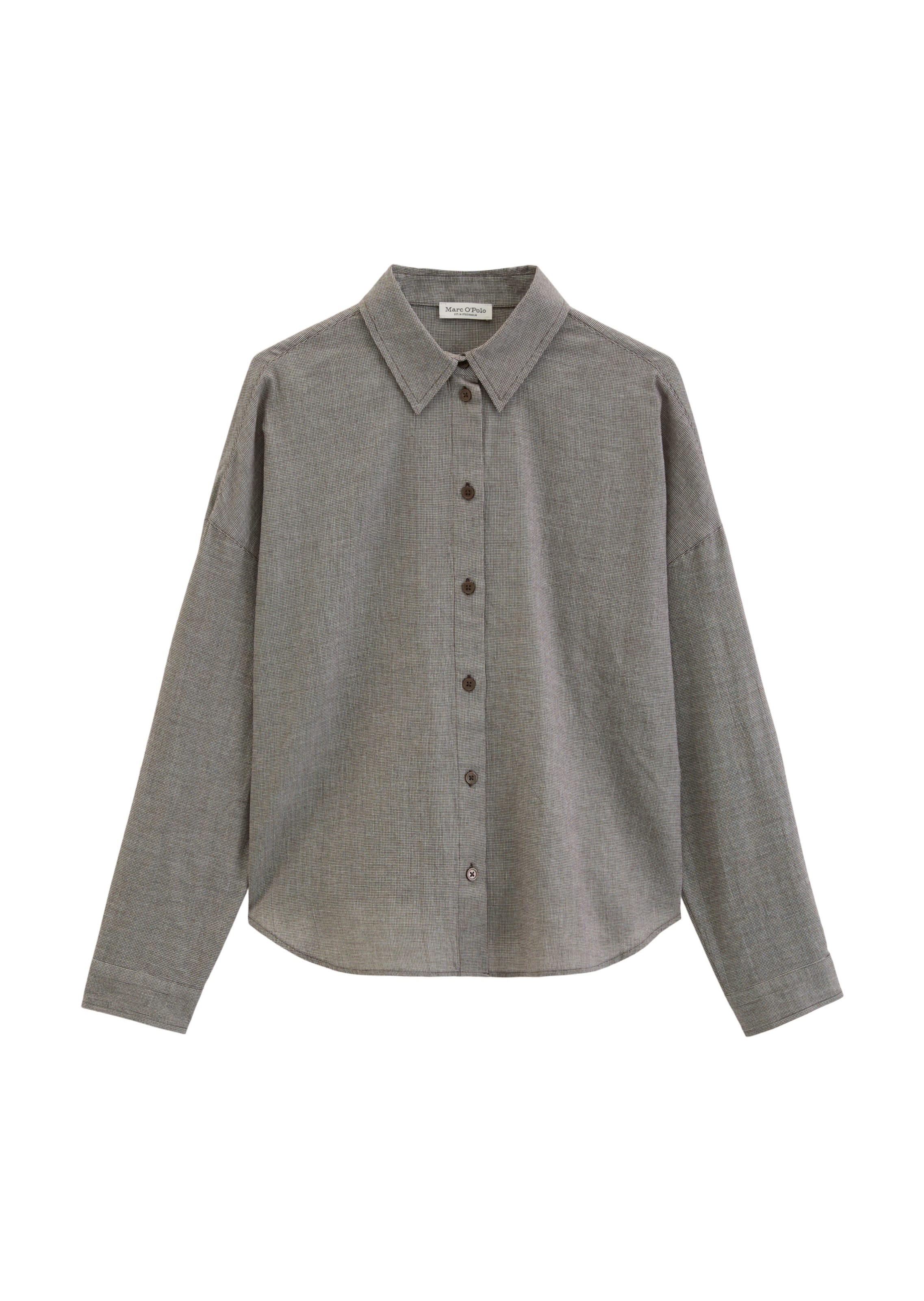 Marc O'Polo Blouse in Bruin: voorkant