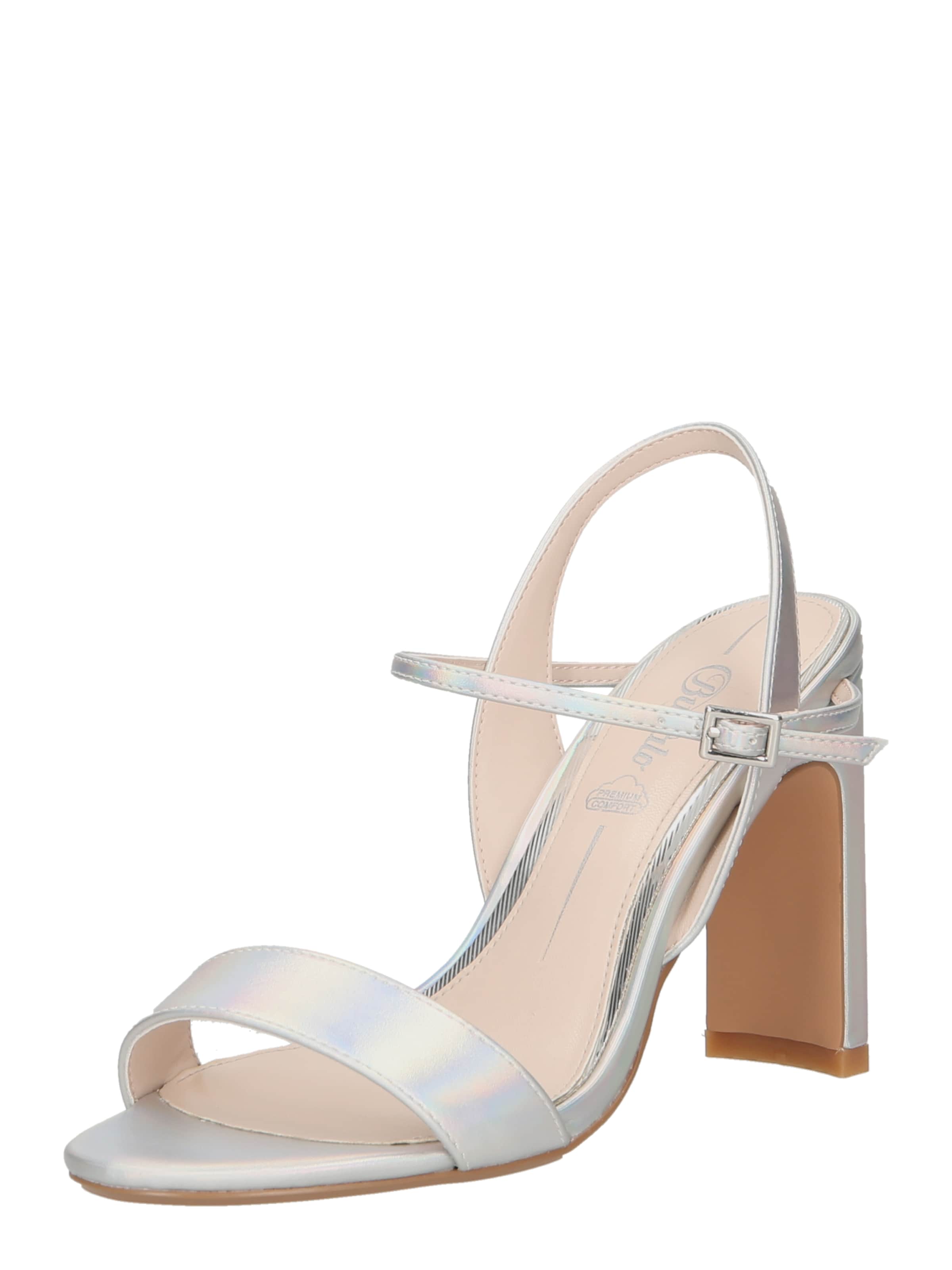 BUFFALO Босоножки с ремешком 'Jean' в Серебристый: спереди