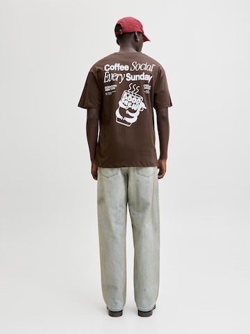 JACK & JONES Shirt 'JORCoffee' in Brown