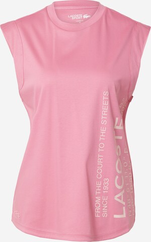 Lacoste Sport Funkční tričko – pink: přední strana