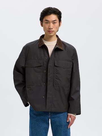 SELECTED Tussenjas 'SLHMARK' in Bruin: voorkant