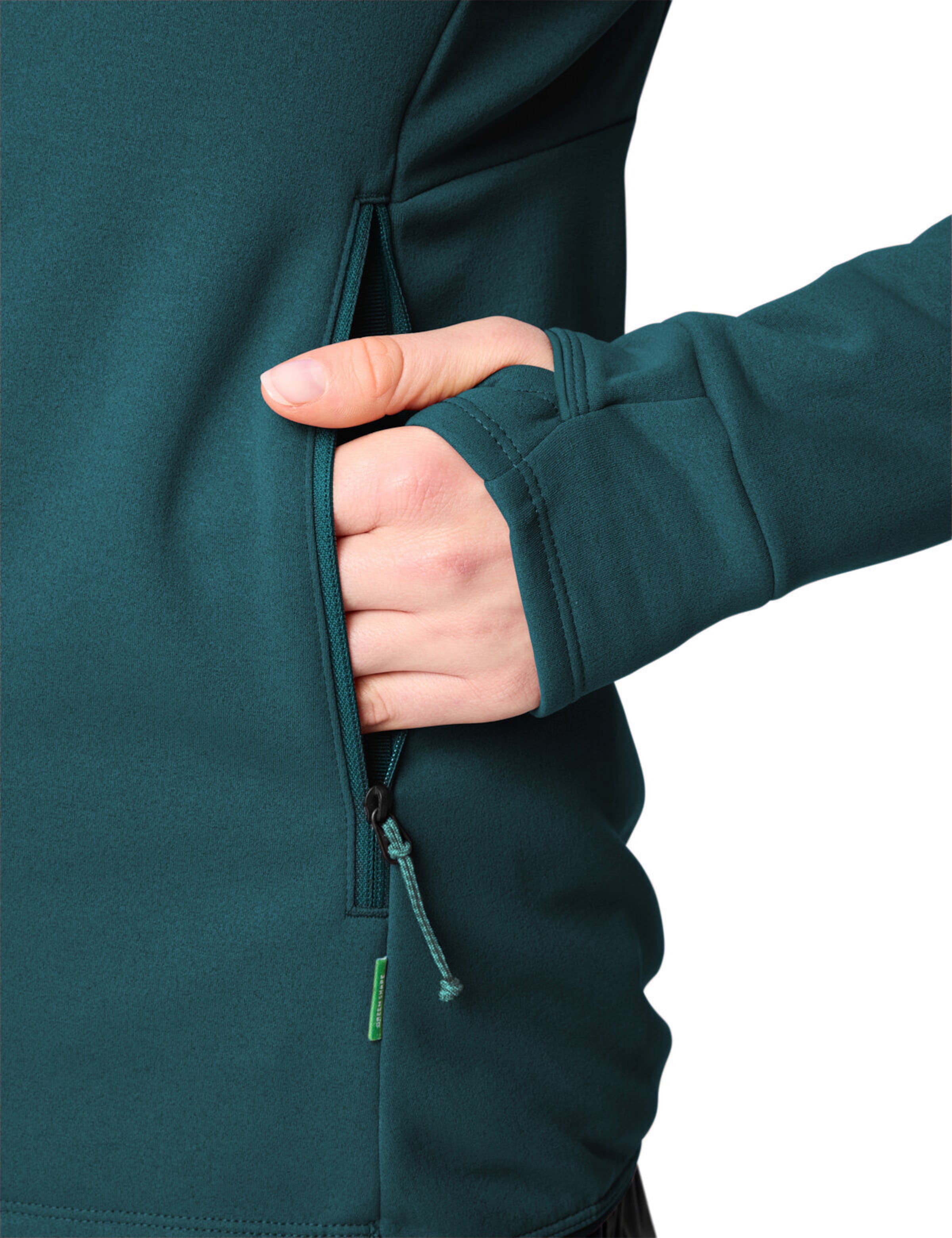 VAUDE Athletic fleece jacket 'Monviso III' in Green