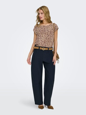 ONLY Baggy Broek 'Clair' in Blauw: voorkant