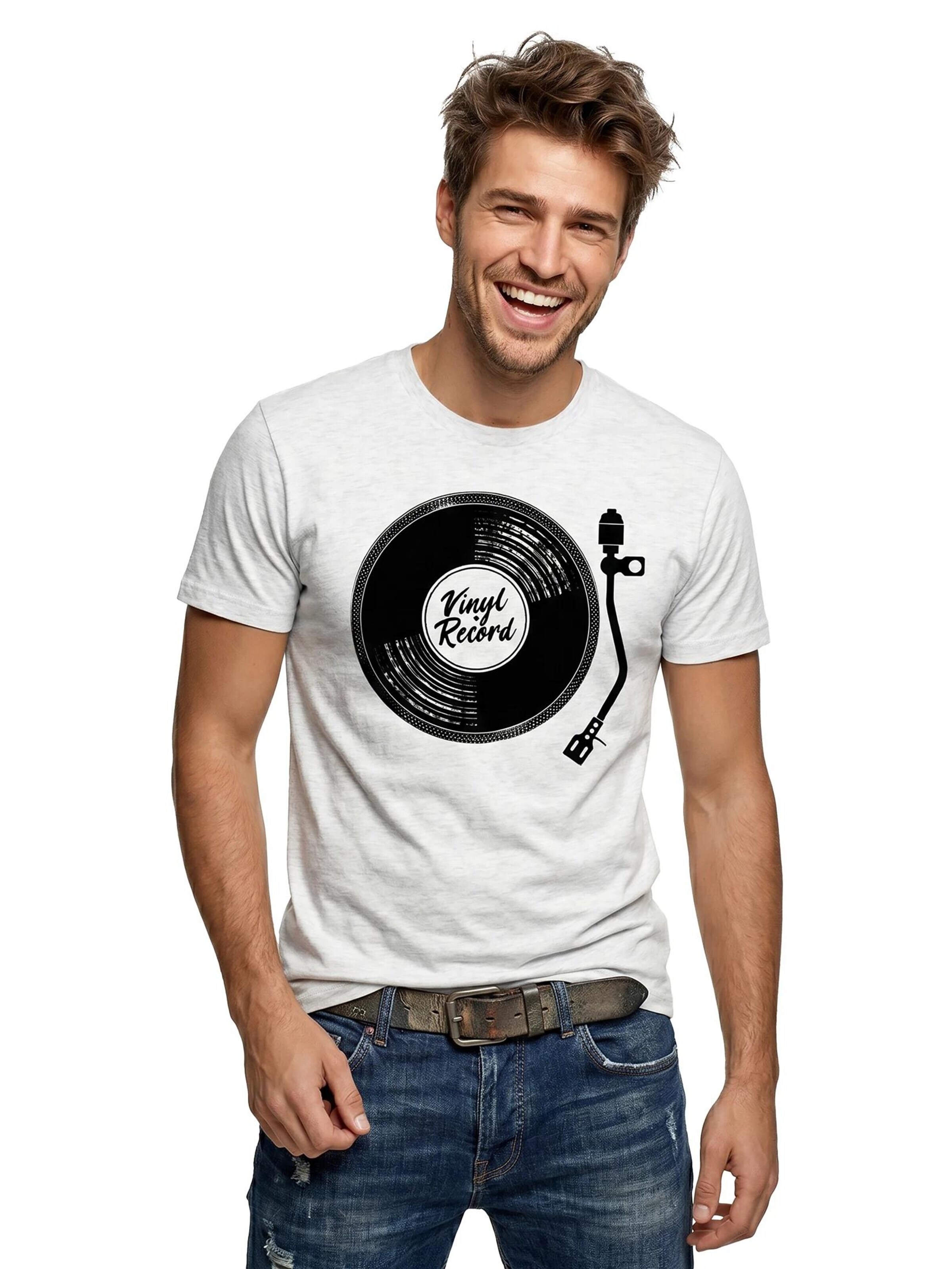 MAKAYA Shirt 'V-Record' in White