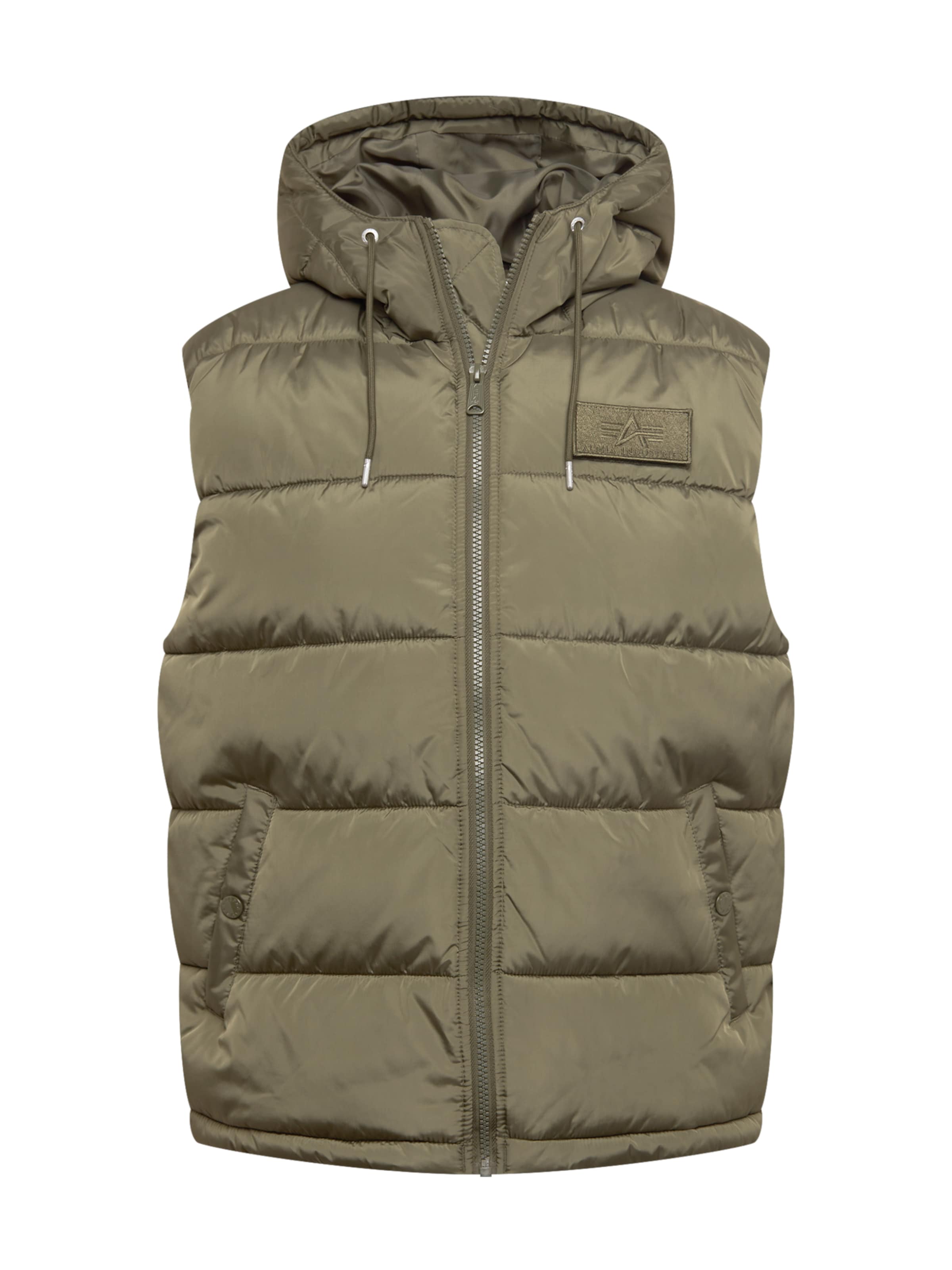 ALPHA INDUSTRIES Vest in Green: front