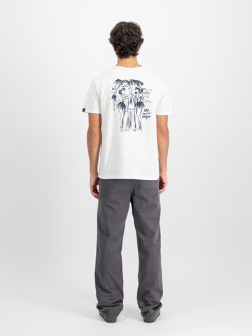 T-Shirt ALPHA INDUSTRIES en blanc