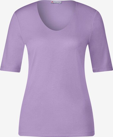 T-shirt 'Palmira' STREET ONE en violet : devant