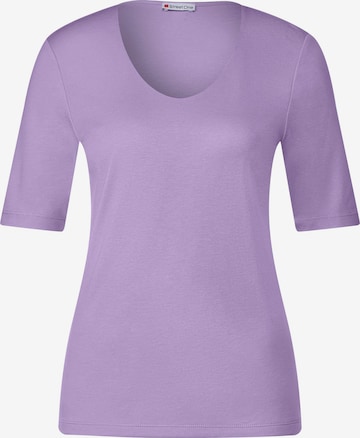 STREET ONE - Camiseta 'Palmira' en lila: frente