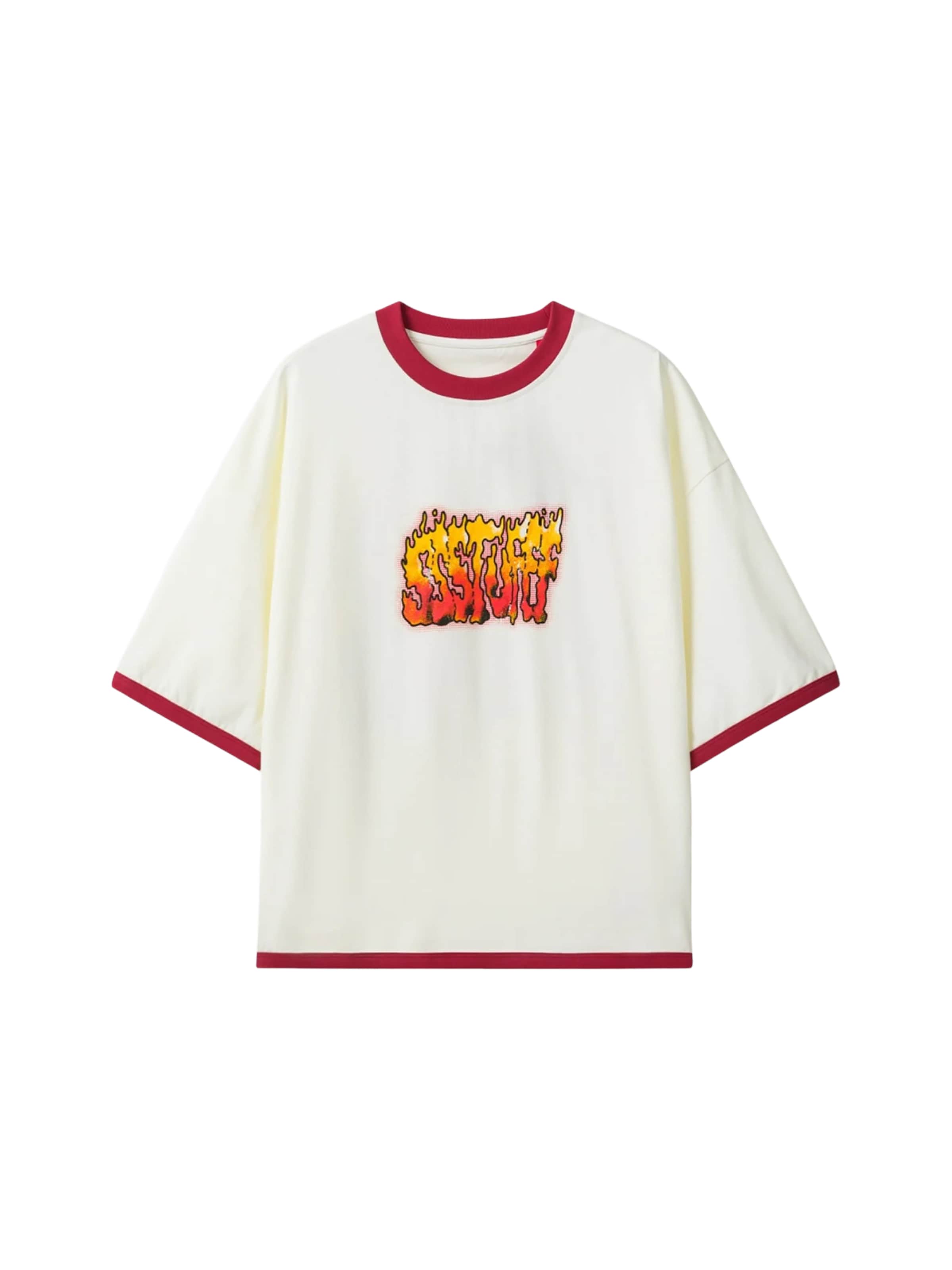 SSSTUFFF - Camisa em branco: frente