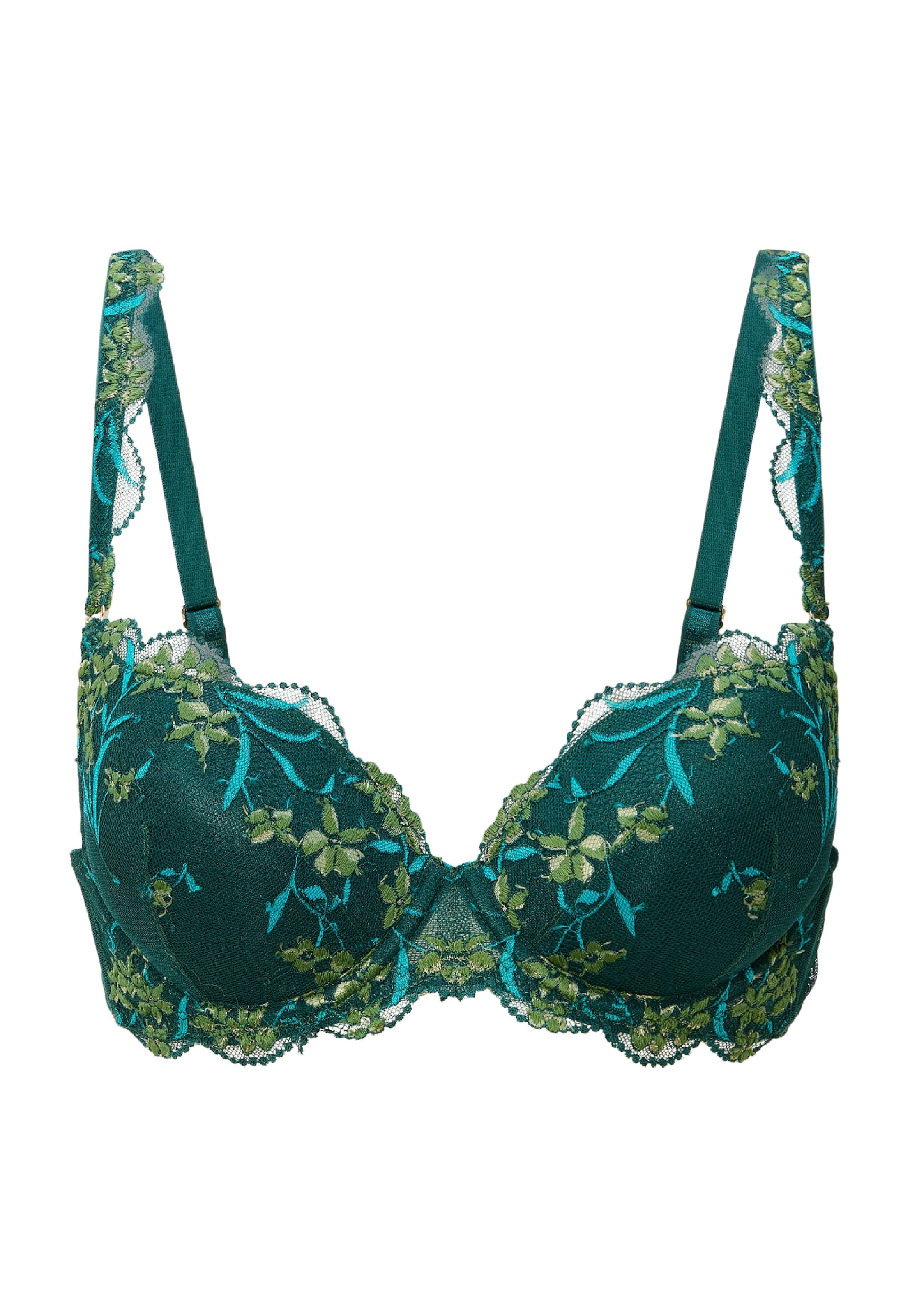 LingaDore Push-up BH in Grün: Vorderseite