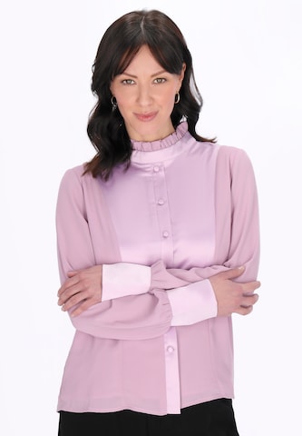 usha BLACK LABEL Bluse 'Elegant' in Lila: Vorderseite