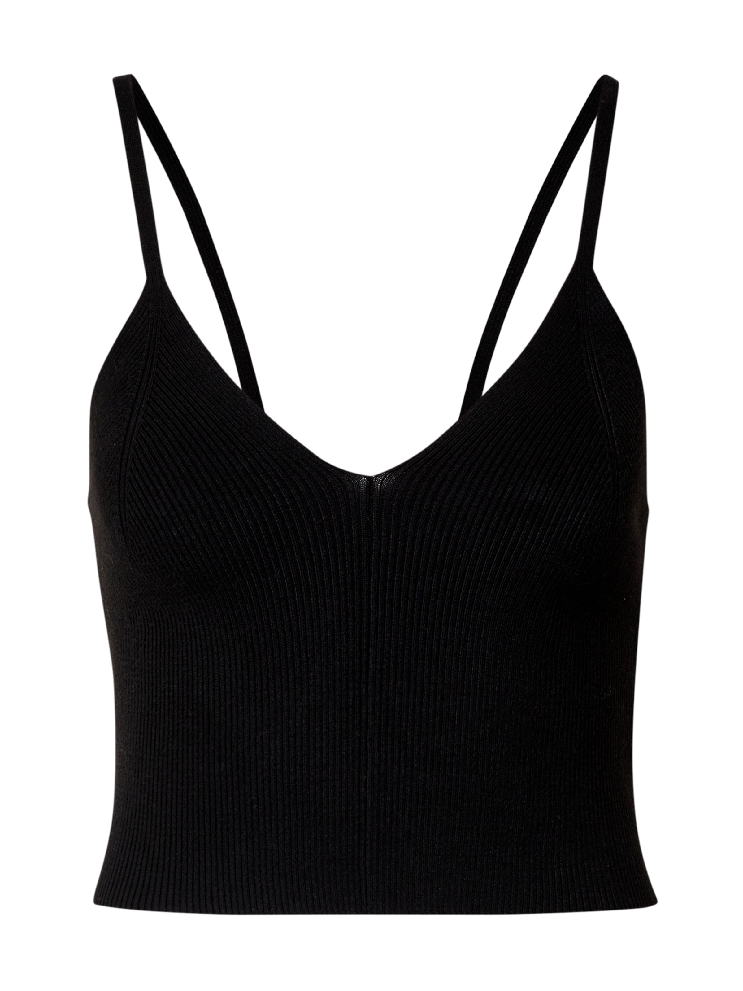 EDITED Вязаный топ 'Keira' в Черный: спереди