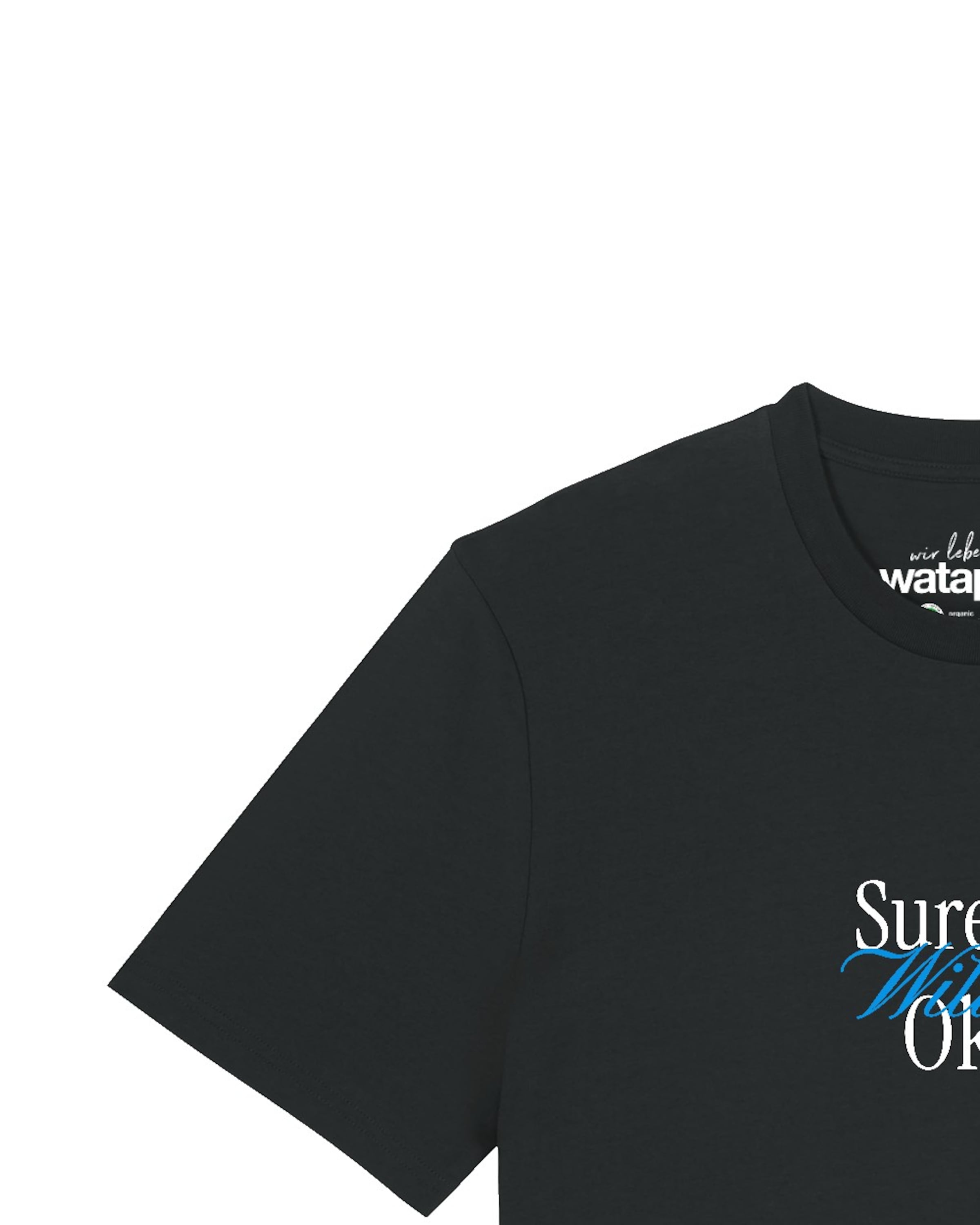 Watapparel Shirt 'Surely It Will Be Okey' in Zwart