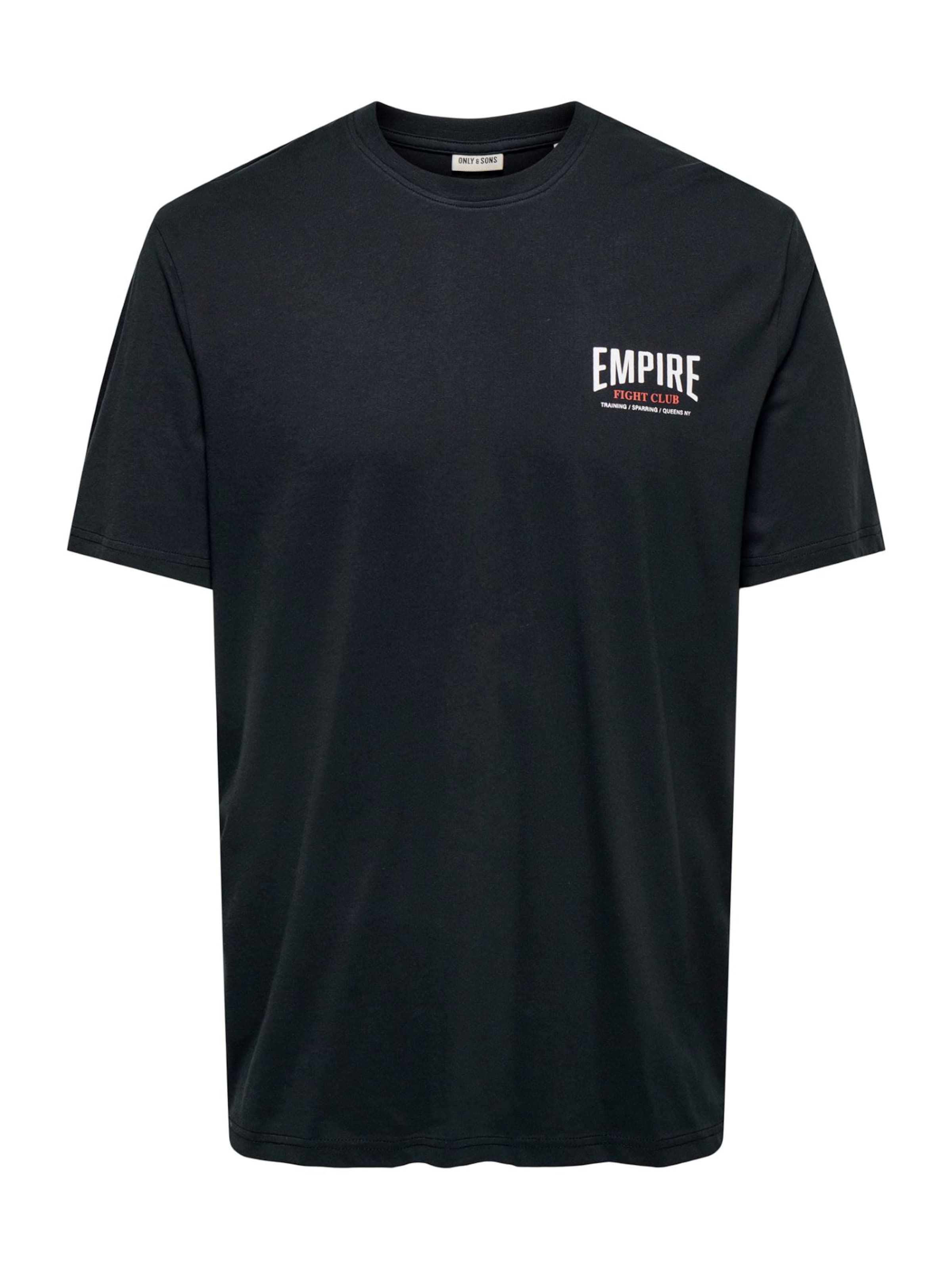 Only & Sons Paita 'ONSFLOYD' värissä musta: etupuoli