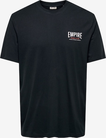 Only & Sons - Camiseta 'ONSFLOYD' en negro: frente
