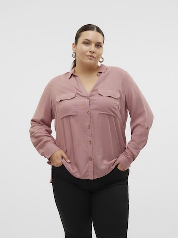 Chemisier Vero Moda Curve en rose : devant