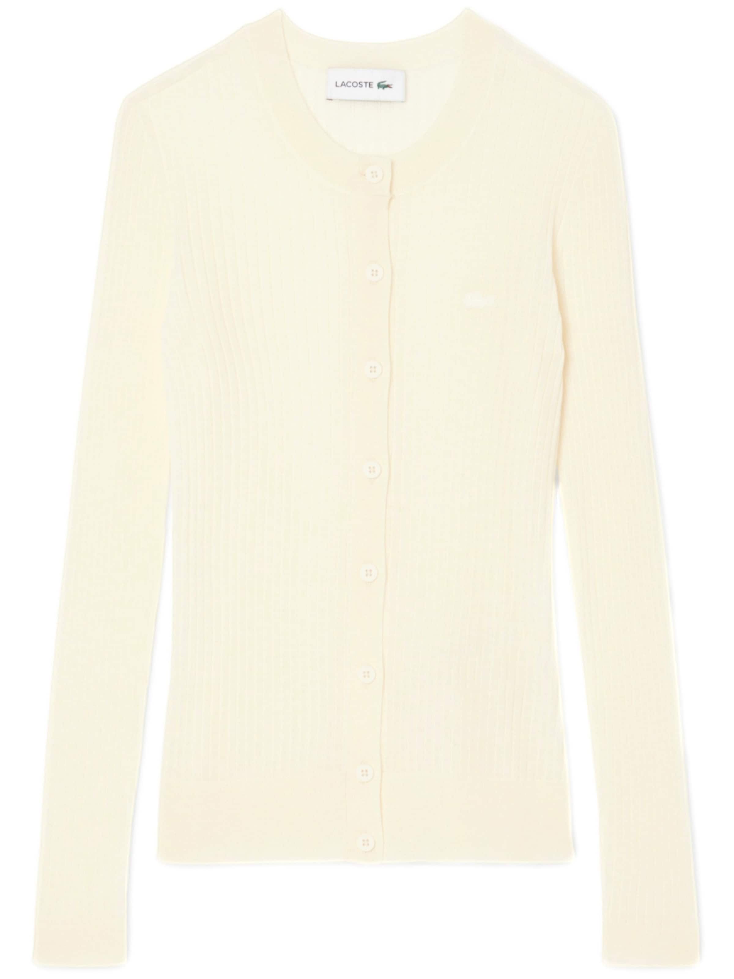 LACOSTE Strickjacke in Gelb: Vorderseite