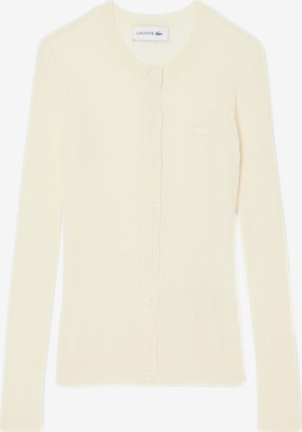 Cardigan LACOSTE en jaune : devant