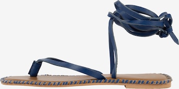 faina Sandalen met riem in Blauw: voorkant