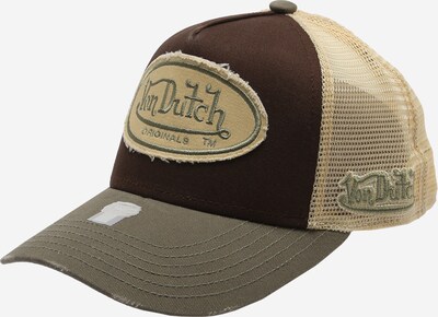 Șapcă 'ODY' Von Dutch Originals pe bej / maro / pământiu / verde pastel, Vizualizare produs