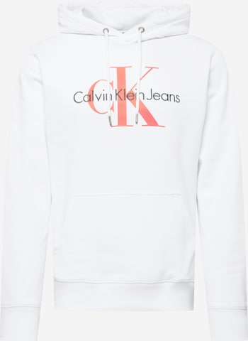 Calvin Klein Jeans Μπλούζα φούτερ 'Essentials' σε λευκό: μπροστά