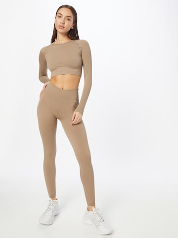 Skinny Pantalon de sport 'Espresso' aim'n en marron