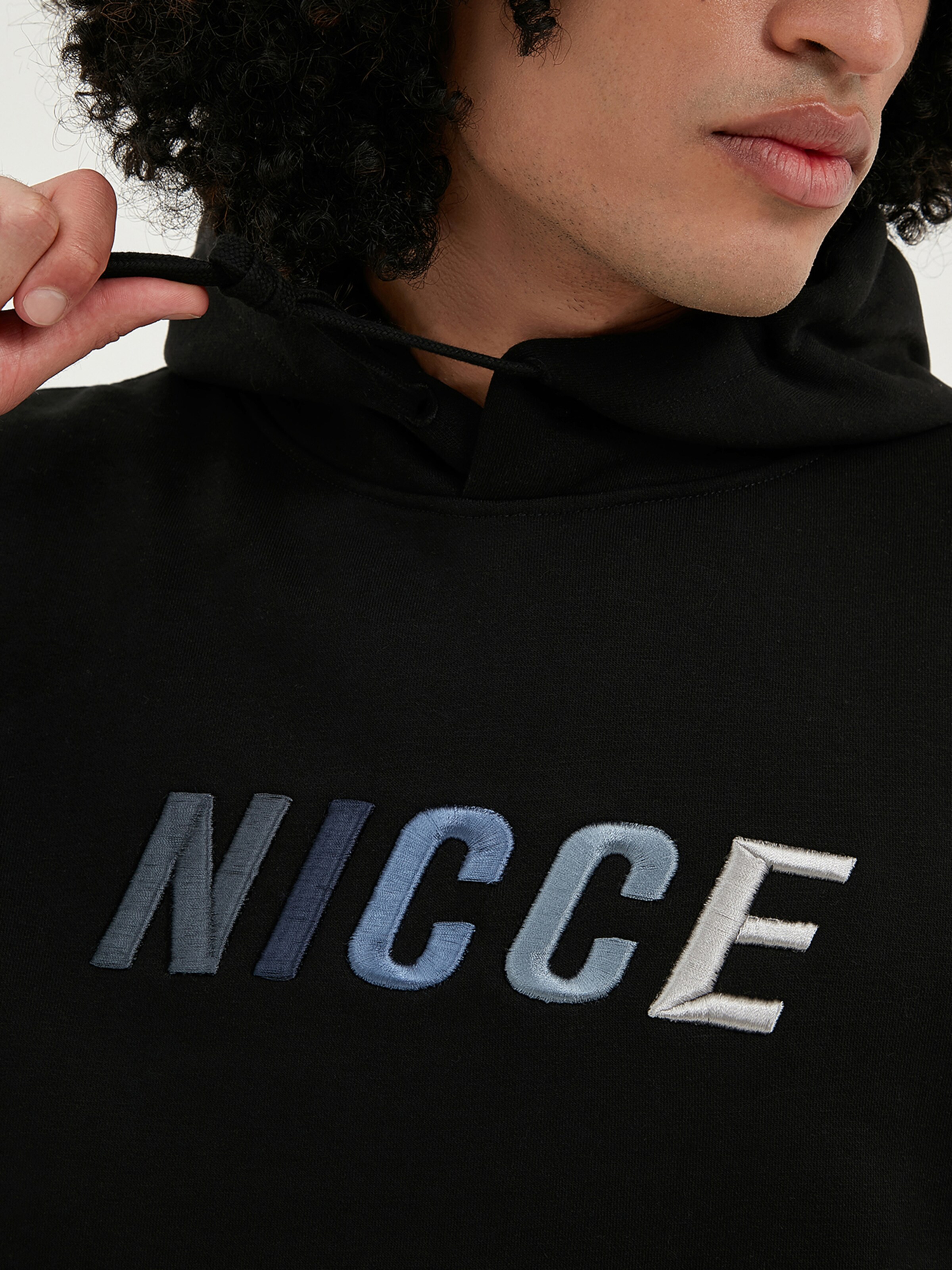 Männer Sweat Nicce Sweatshirt 'COAST' in Schwarz - PD32594 Männer Sweat Nicce Sweatshirt 'COAST' in Schwarz - PD32594