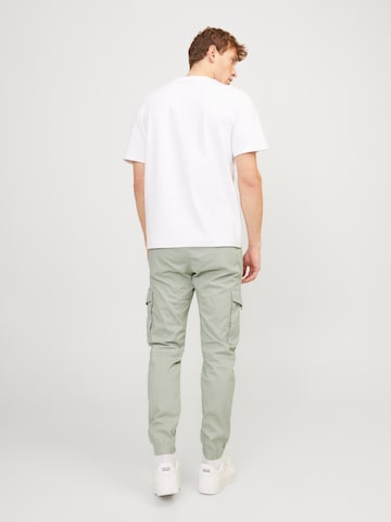 Effilé Pantalon cargo 'Paul Flake' JACK & JONES en vert