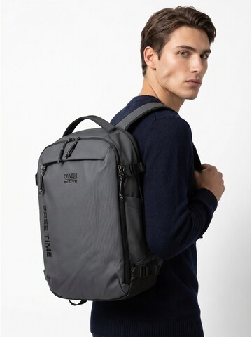 Zaino 'Zaino Coveri Active Poliestere 100% - Unisex Casual con Zip' di Coveri Collection in grigio