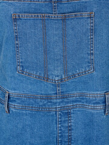 Zizzi Regular Tuinbroek jeans 'JEVLIA' in Blauw
