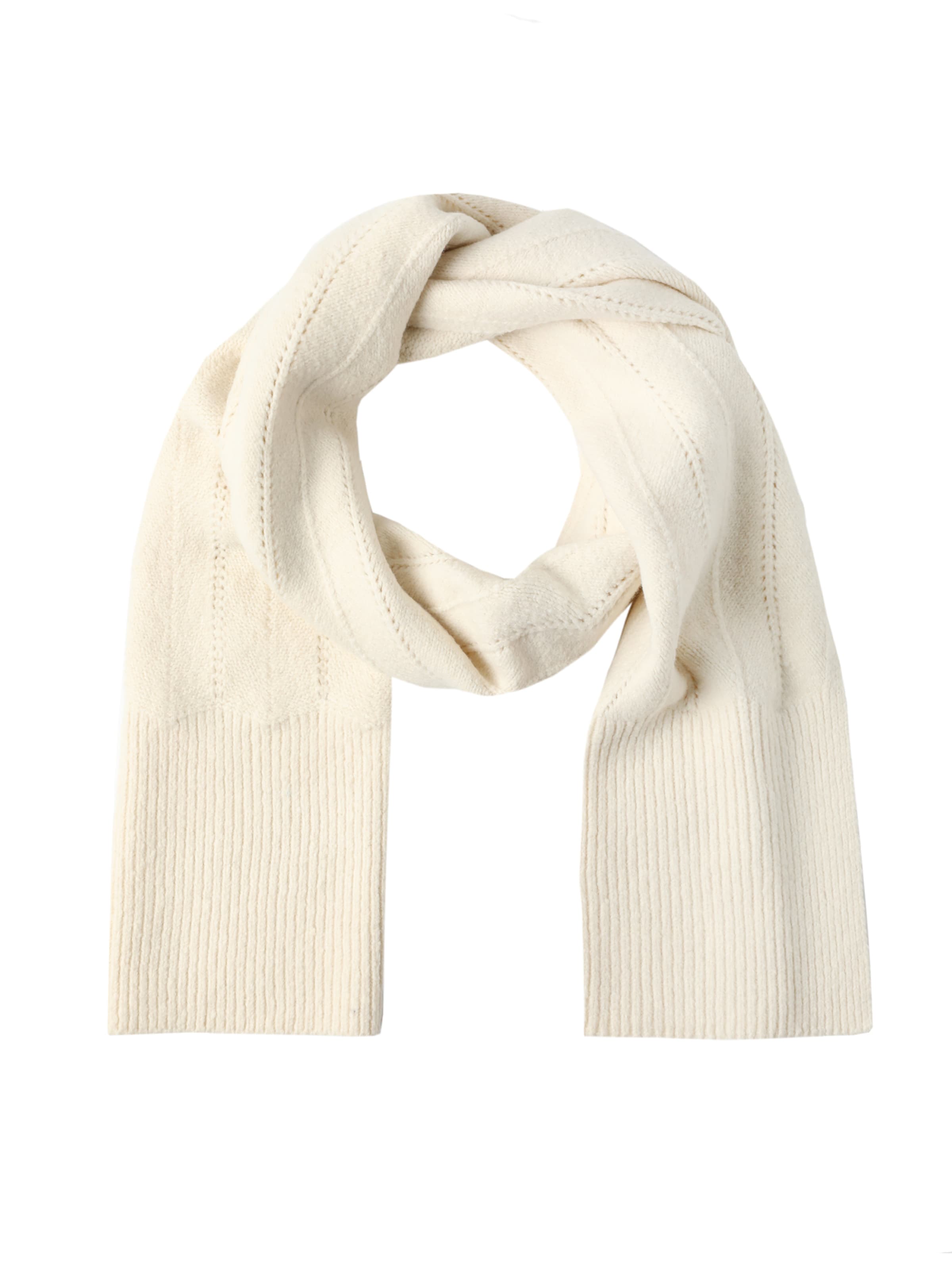Écharpe TATUUM en blanc : devant