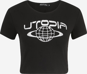Motel T-shirt i svart: framsida