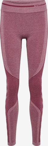 Hummel Skinny Sporthose in Lila: predná strana