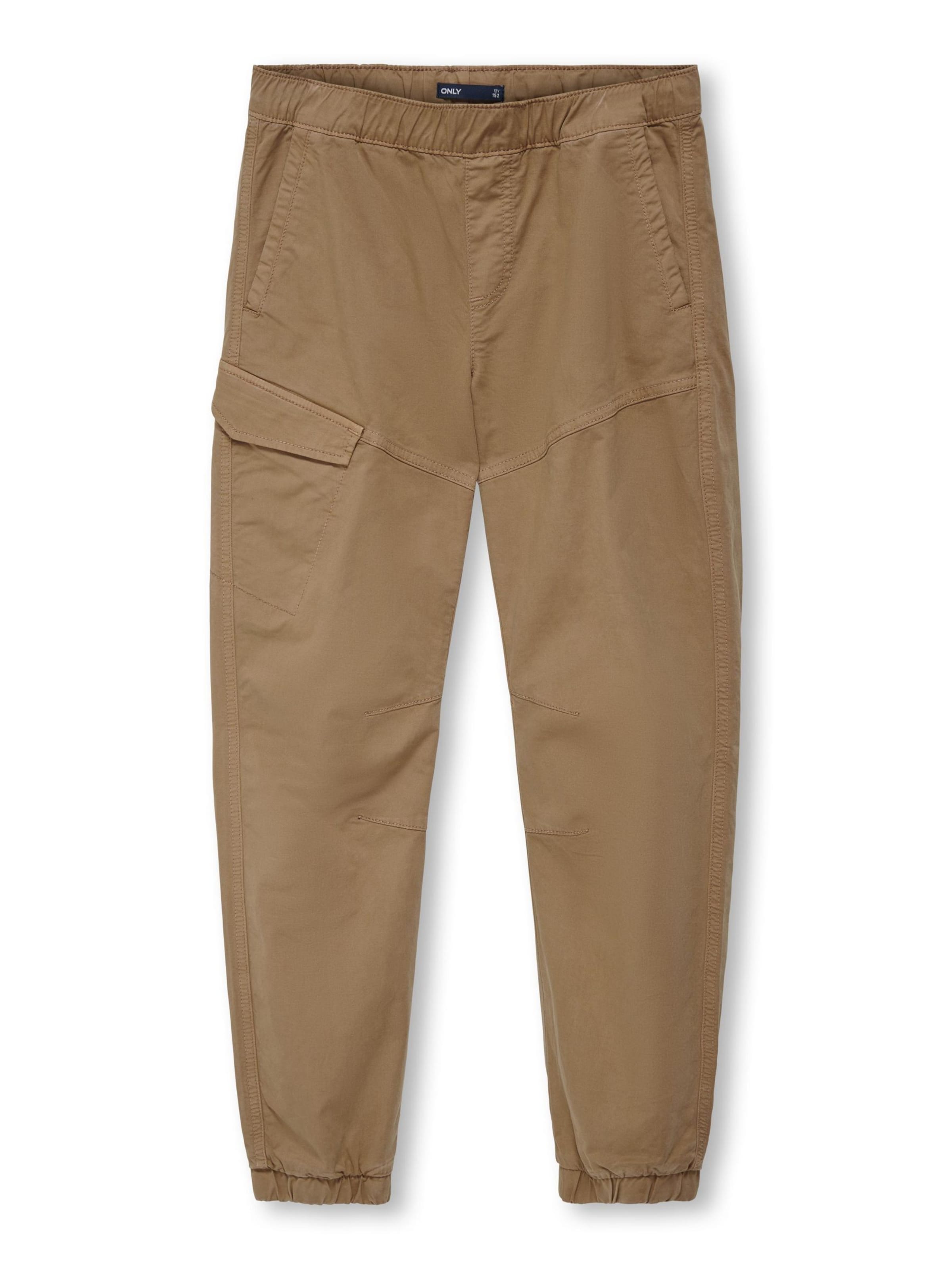 ONLY GIRLS Trousers in Brown: front