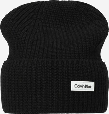 Bonnet Calvin Klein en noir : devant