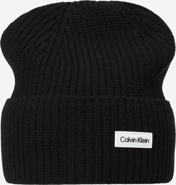 Calvin Klein Beanie in Black: front