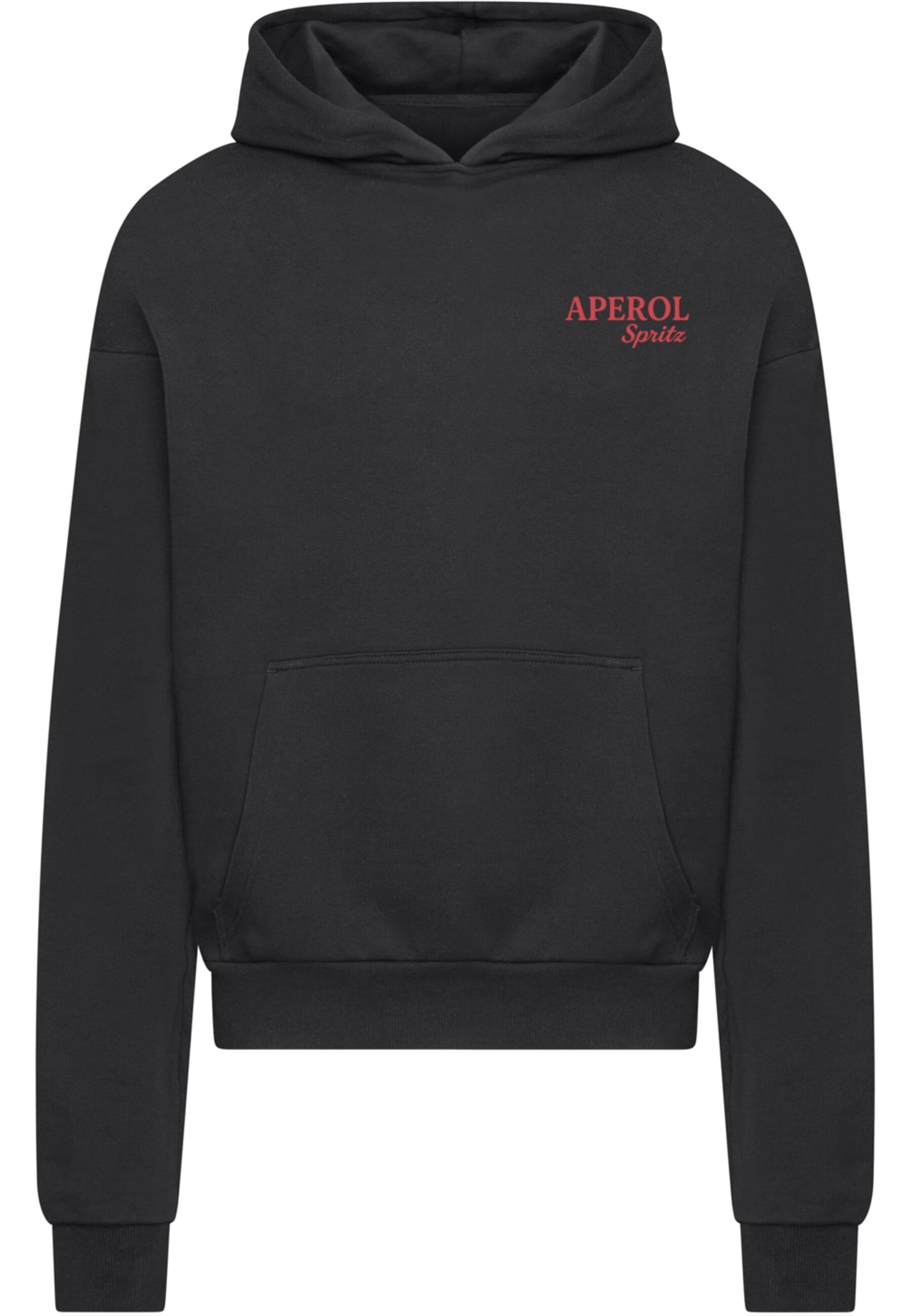 Merchcode Sweatshirt 'Aperol Spritz' in Schwarz: Vorderseite