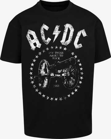 T-Shirt 'ACDC' F4NT4STIC en noir