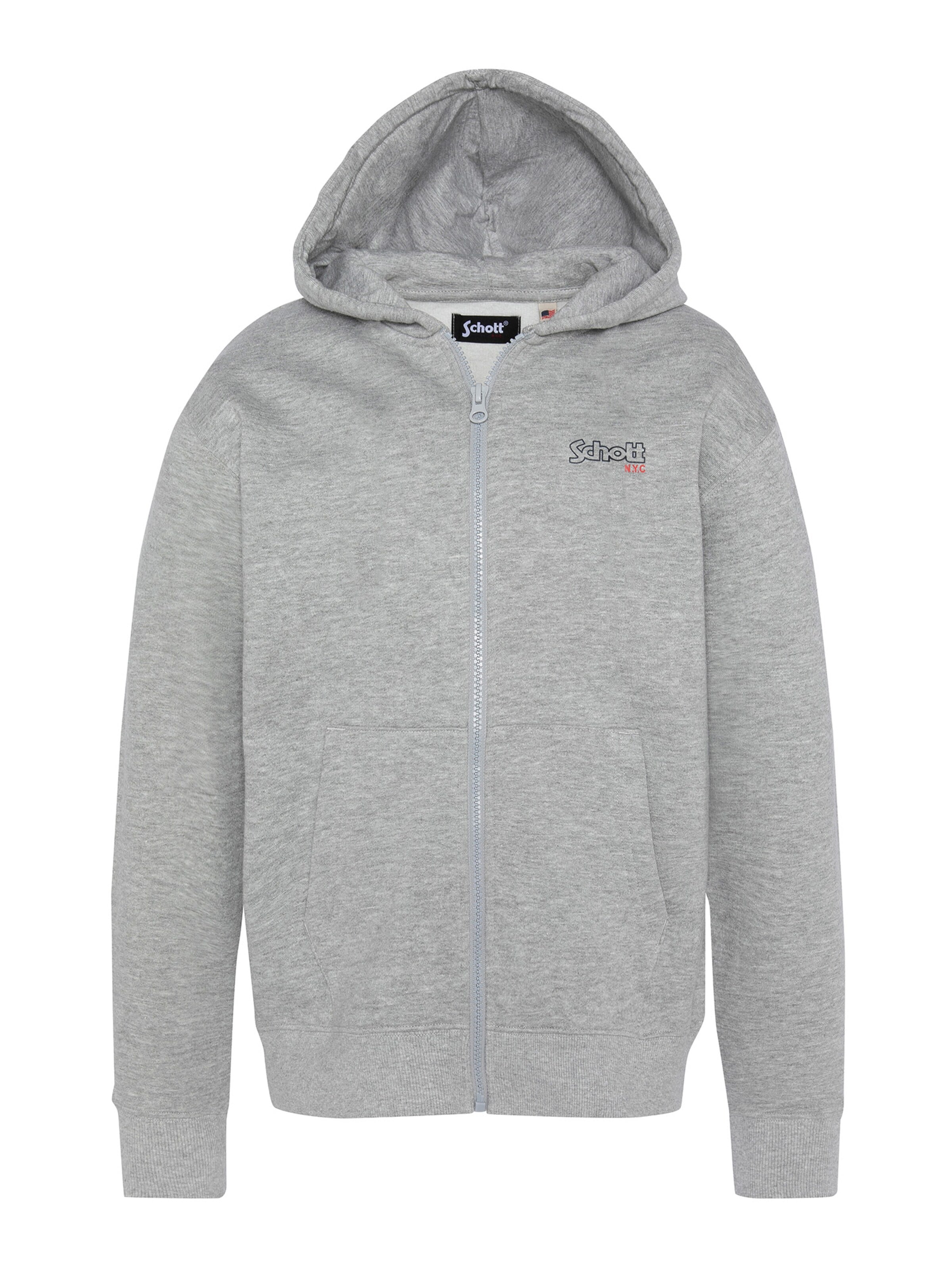 Sweat Schott NYC en gris : devant
