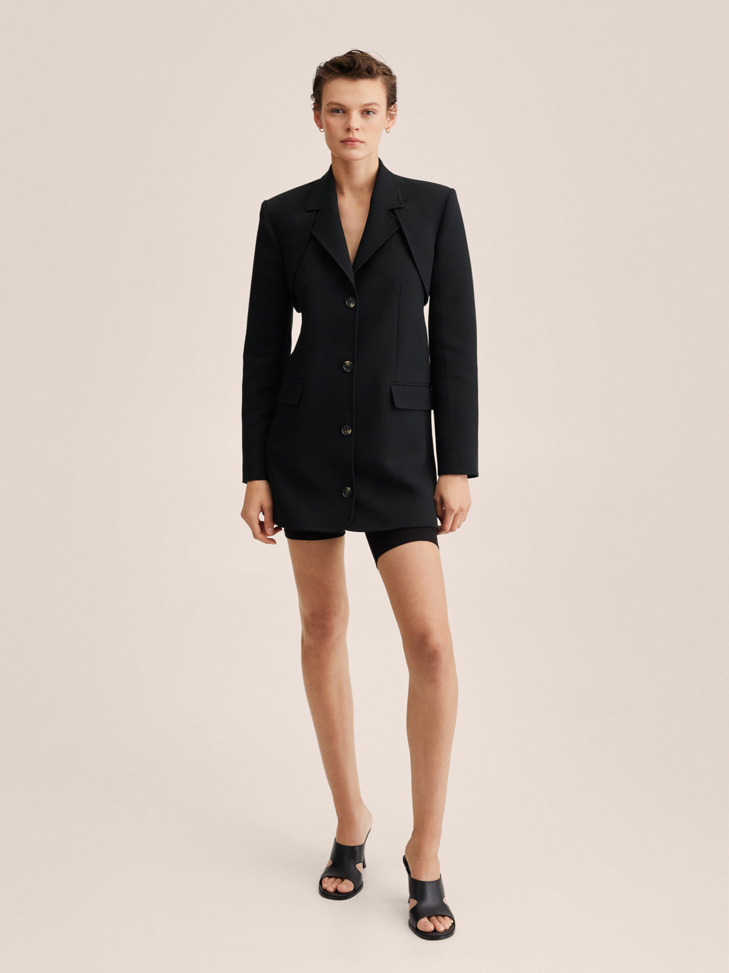 Frauen Blazer MANGO Blazer 'Gatsby' in Schwarz - WB51727 Frauen Blazer MANGO Blazer 'Gatsby' in Schwarz - WB51727