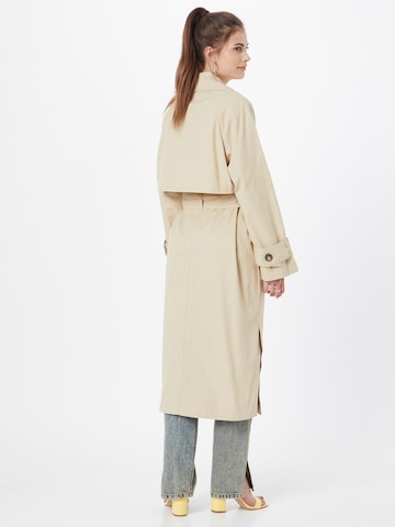 Monki Between-Seasons Coat in Beige