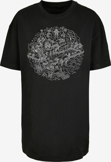 F4NT4STIC T-shirt 'Star Wars Christmas Death Star' en noir / blanc, Vue avec produit