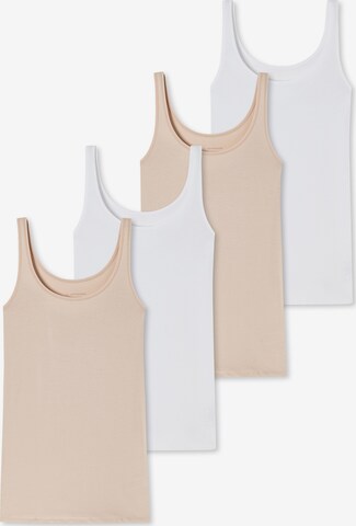 SCHIESSER Top ' 95/5 Organic Cotton ' in Beige: voorkant