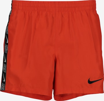 Shorts de bain Nike Swim en rouge : devant