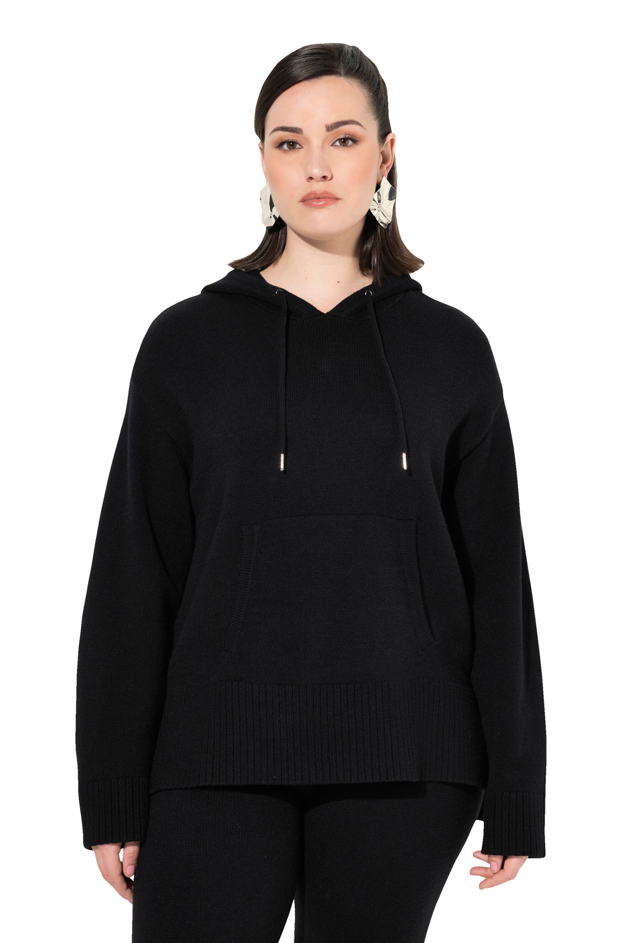 Ulla Popken Pullover in Schwarz: Vorderseite