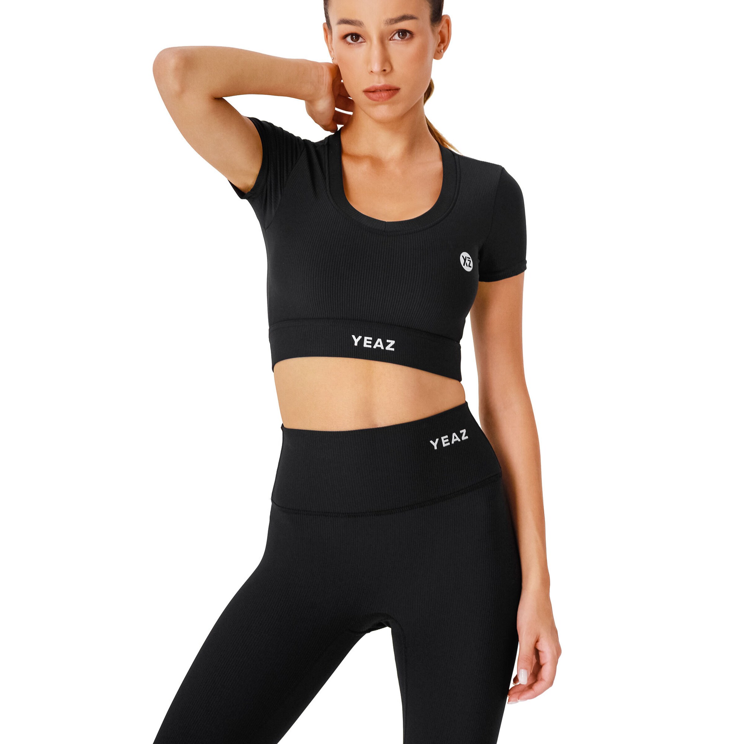 YEAZ Слим Леггинсы 'Club Level' в Черный